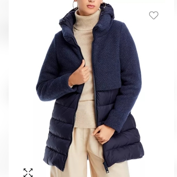 Herno Dark Blue Textured Jacket - Picture 2 of 13